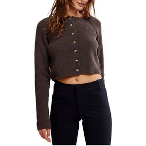 FREE PEOPLE Sydney Shrunken Cardigan - L